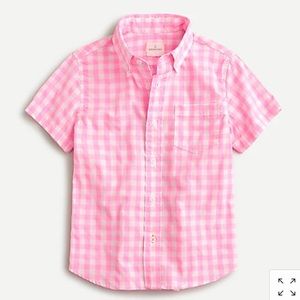 ⚓️J.Crewcuts Boys Pink Plaid Shirt